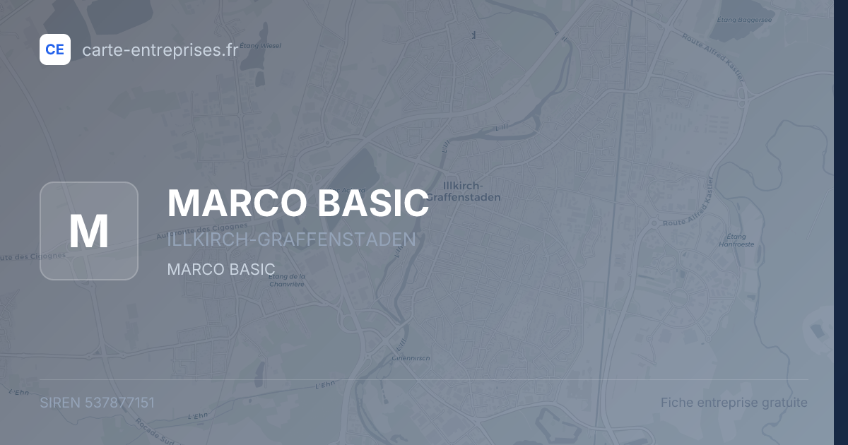 MARCO BASIC — 537877151 — fiche entreprise