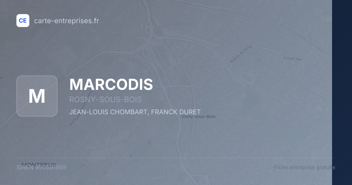 MARCODIS — 950591669 — fiche entreprise