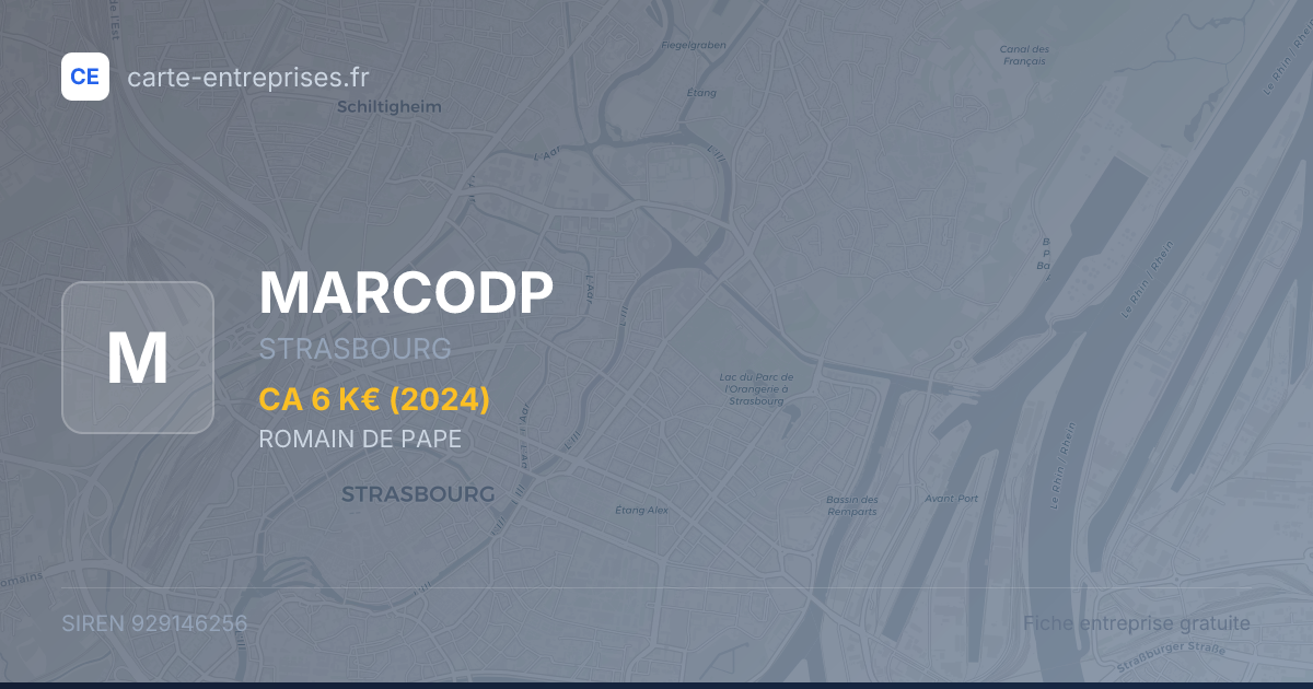 MARCODP — 929146256 — fiche entreprise