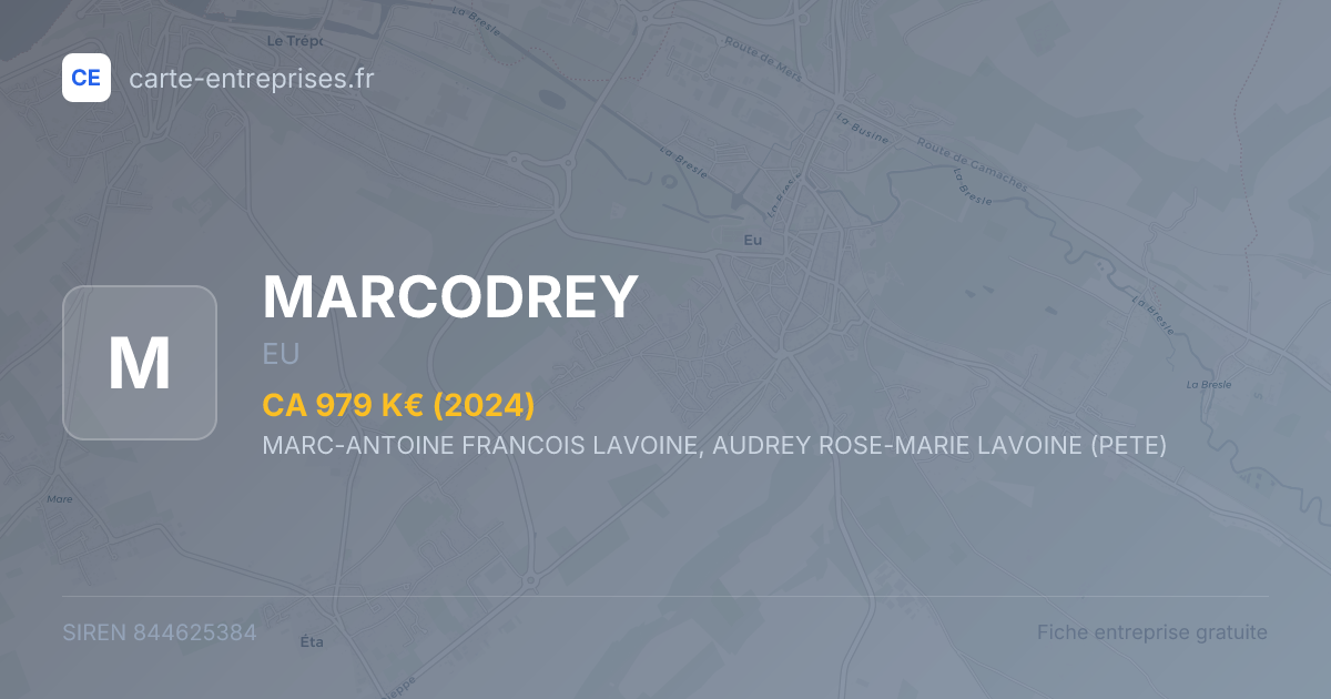 MARCODREY — 844625384 — fiche entreprise