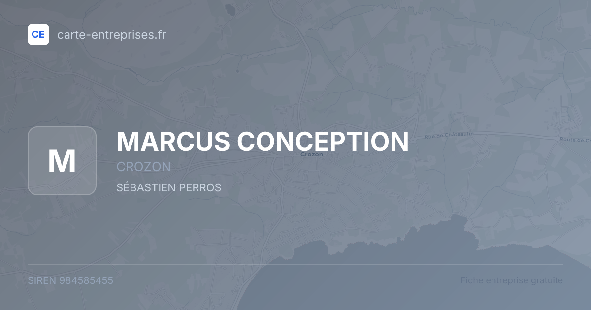 MARCUS CONCEPTION — 984585455 — fiche entreprise
