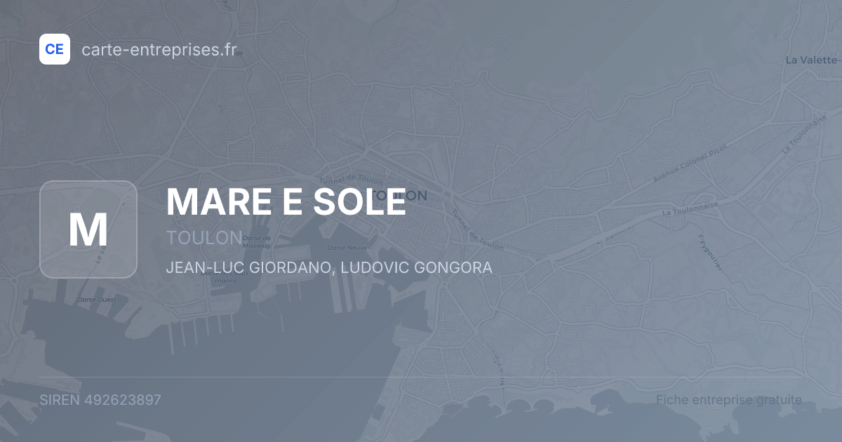 MARE E SOLE — 492623897 — fiche entreprise