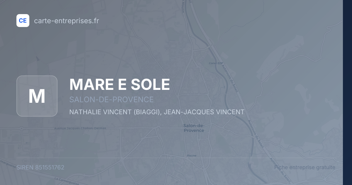 MARE E SOLE — 851551762 — fiche entreprise