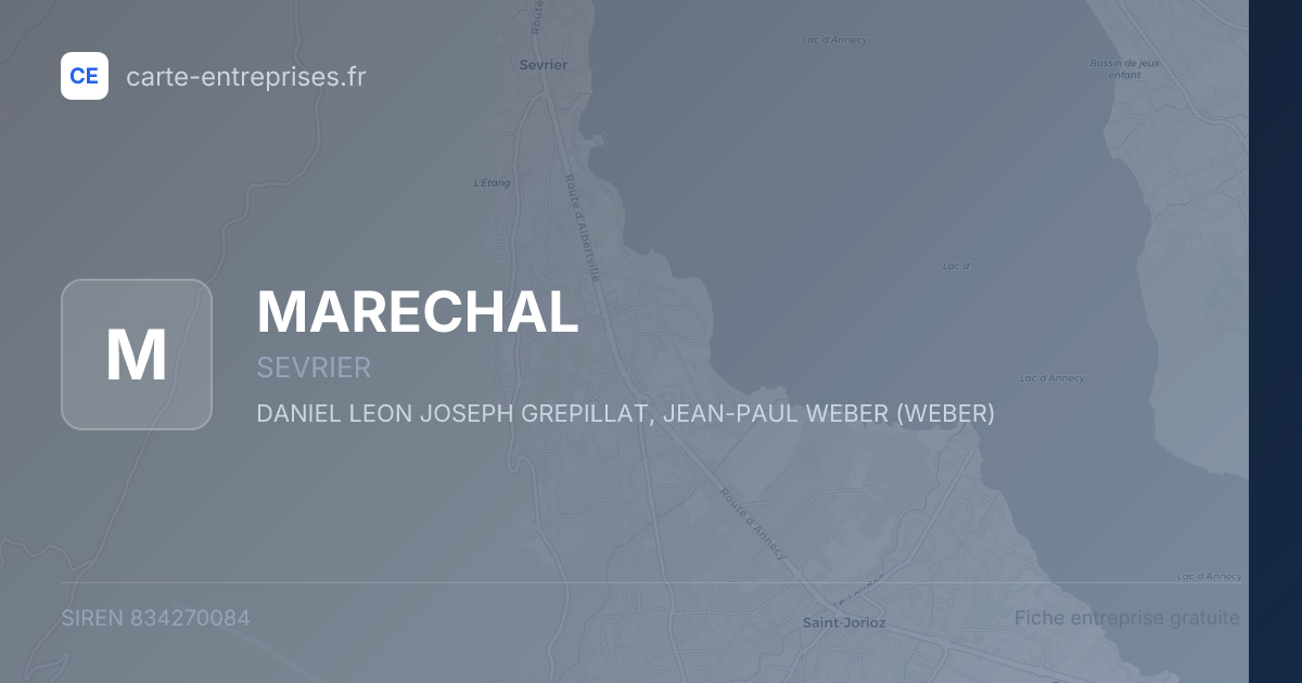 MARECHAL — 834270084 — fiche entreprise