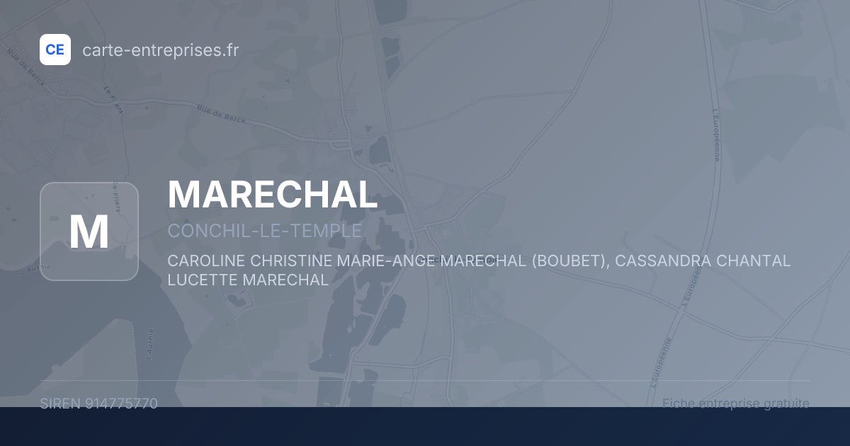 MARECHAL — 914775770 — fiche entreprise