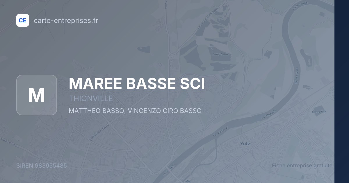 MAREE BASSE SCI — 983955485 — fiche entreprise