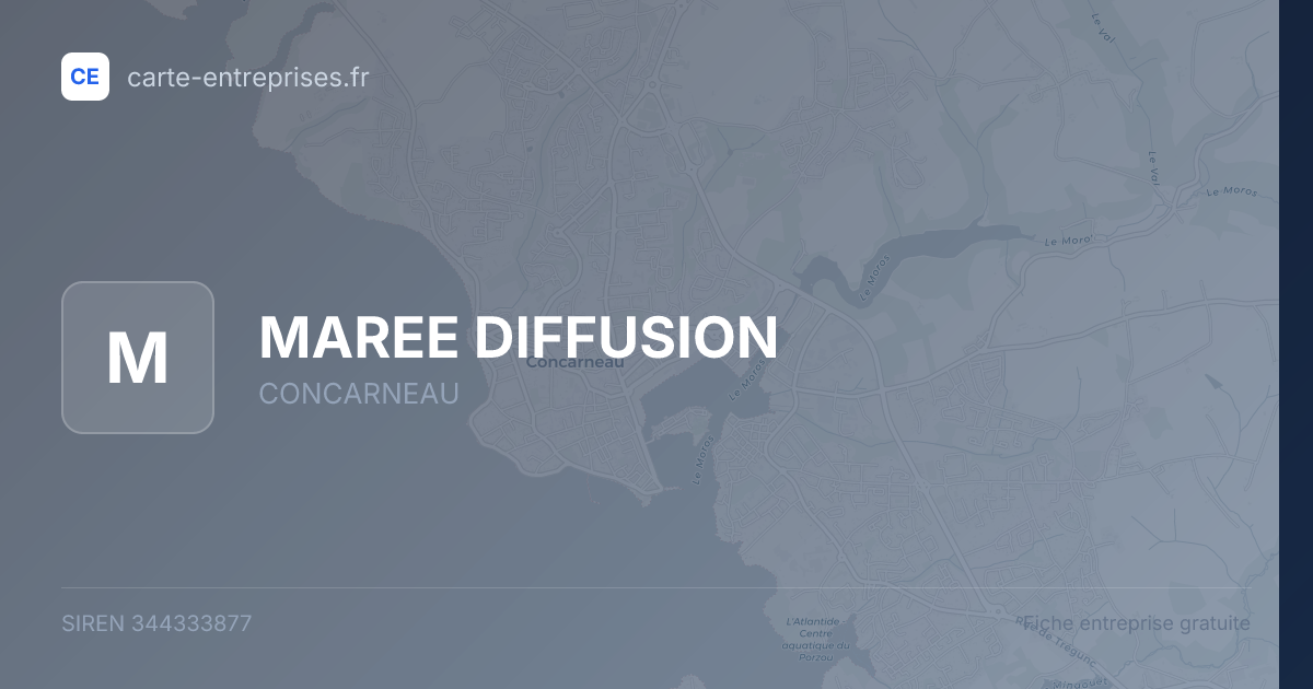 MAREE DIFFUSION — 344333877 — fiche entreprise