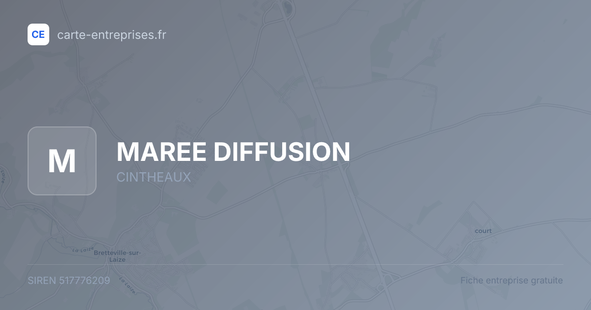 MAREE DIFFUSION — 517776209 — fiche entreprise