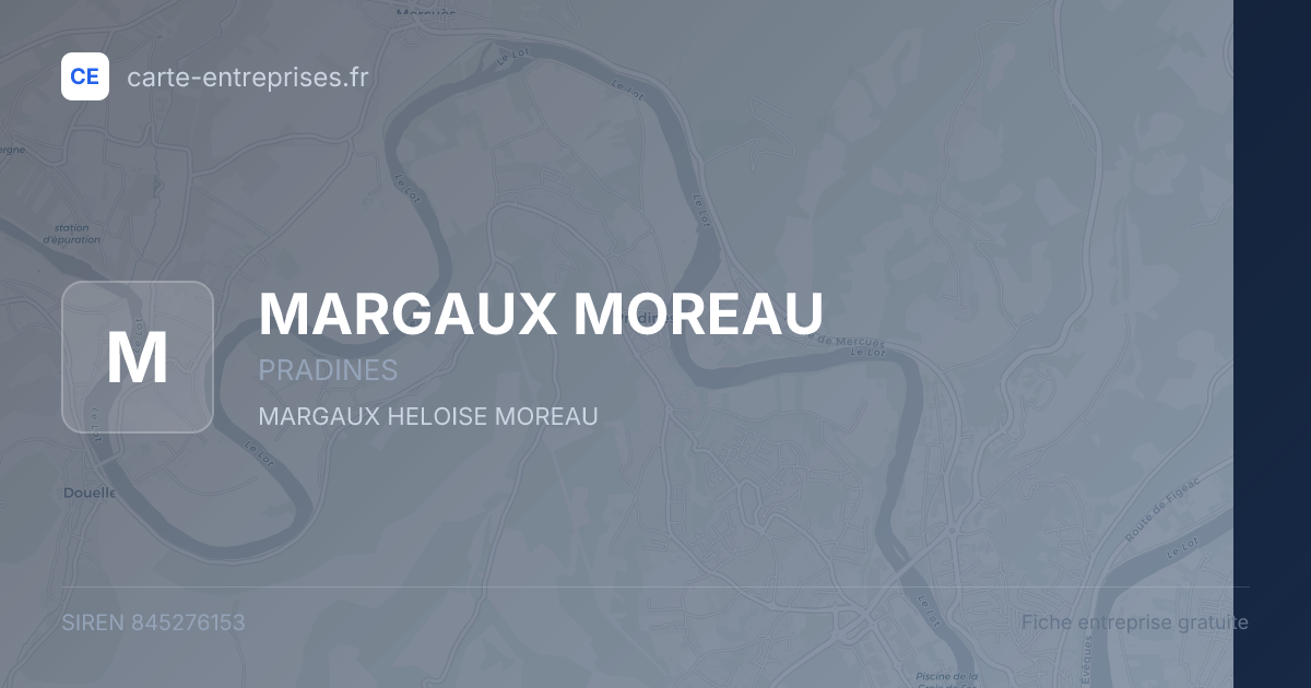 MARGAUX MOREAU — 845276153 — fiche entreprise