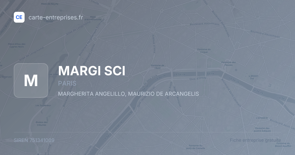 MARGI SCI — 751341009 — fiche entreprise