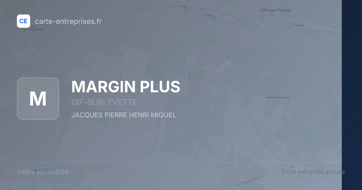 MARGIN PLUS — 402569198 — fiche entreprise