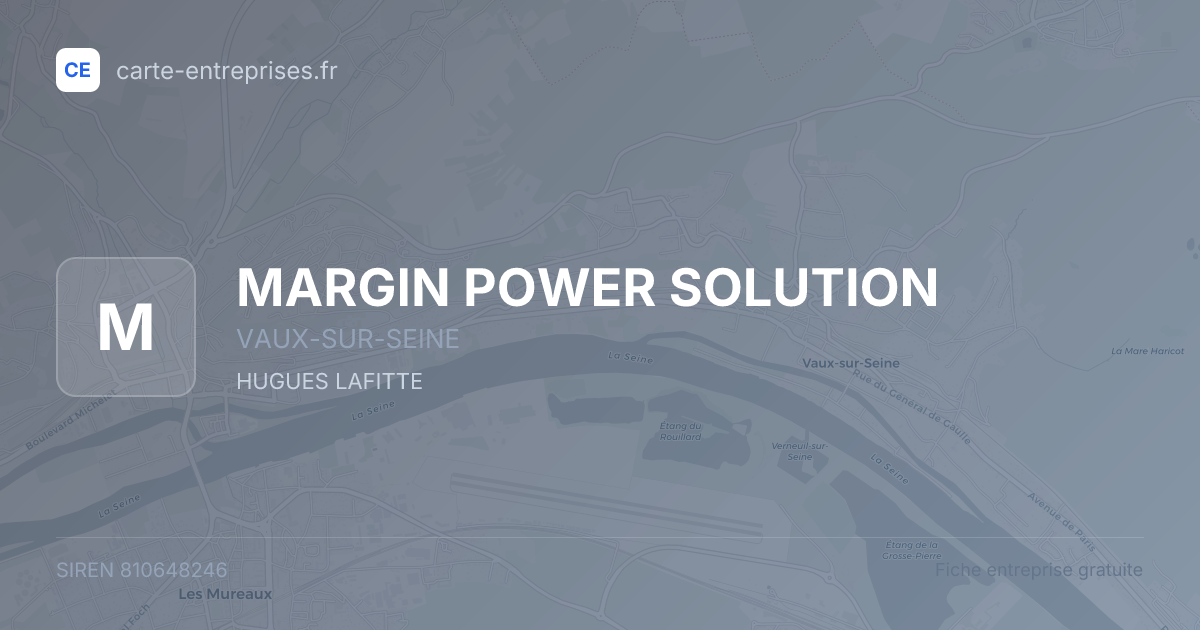 MARGIN POWER SOLUTION — 810648246 — fiche entreprise