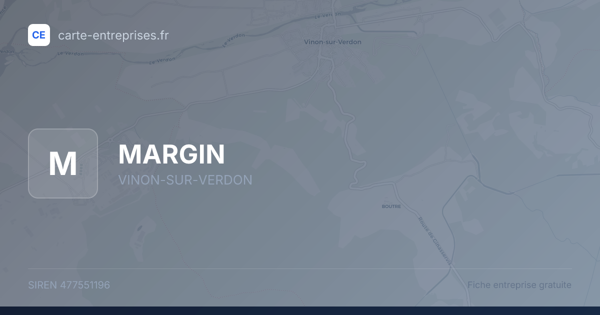 MARGIN — 477551196 — fiche entreprise