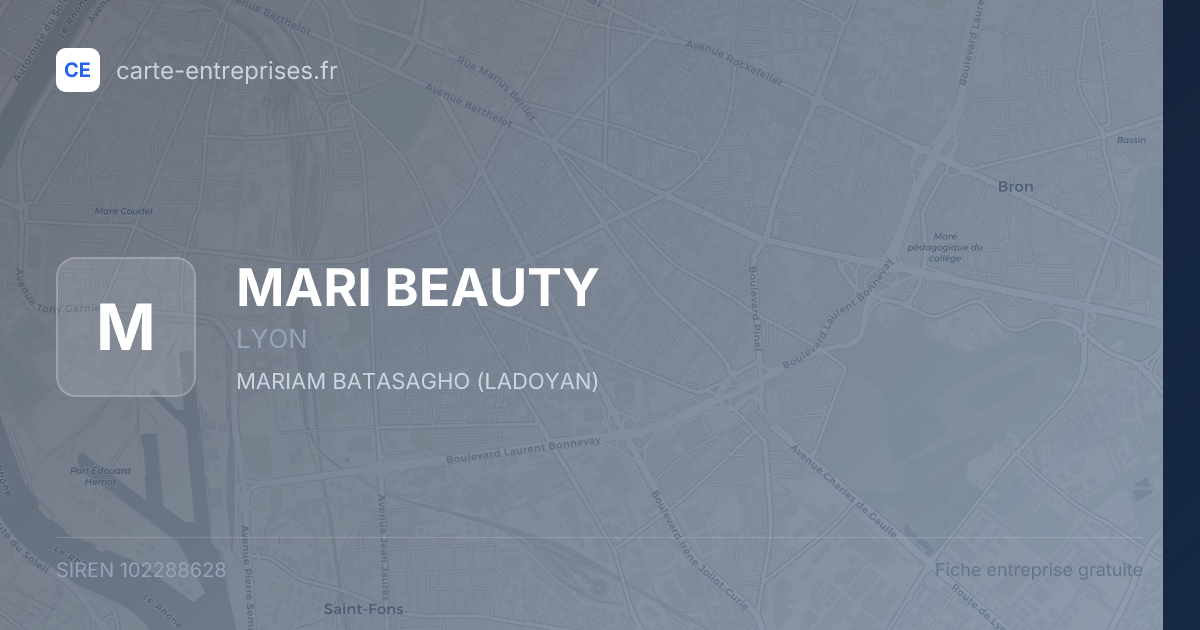 MARI BEAUTY — 102288628 — fiche entreprise