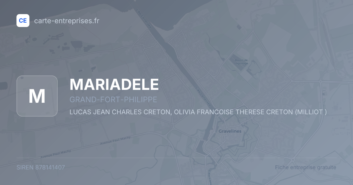 MARIADELE — 878141407 — fiche entreprise