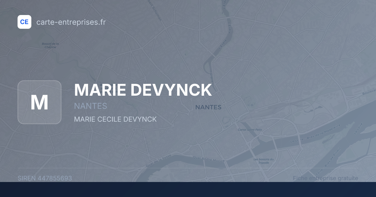MARIE DEVYNCK — 447855693 — fiche entreprise