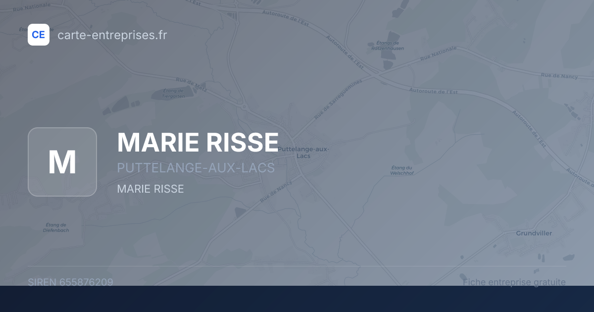 MARIE RISSE — 655876209 — fiche entreprise