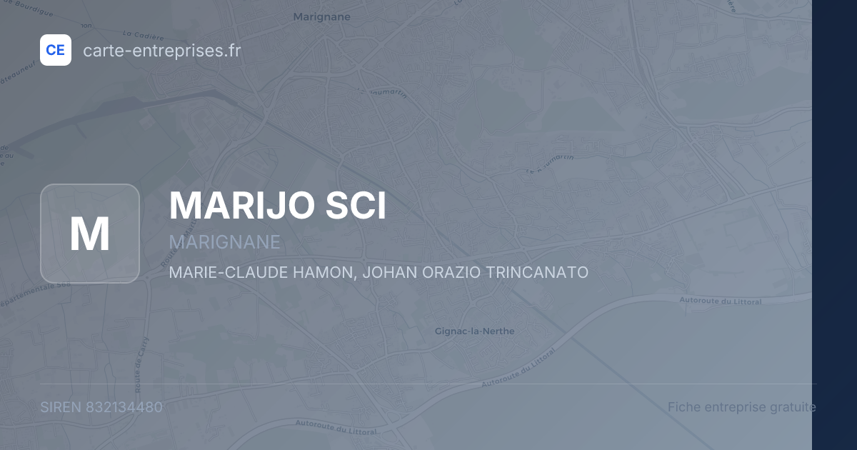 MARIJO SCI — 832134480 — fiche entreprise