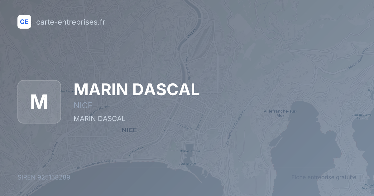 MARIN DASCAL — 925158289 — fiche entreprise