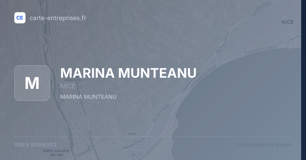 MARINA MUNTEANU — 853563112 — fiche entreprise
