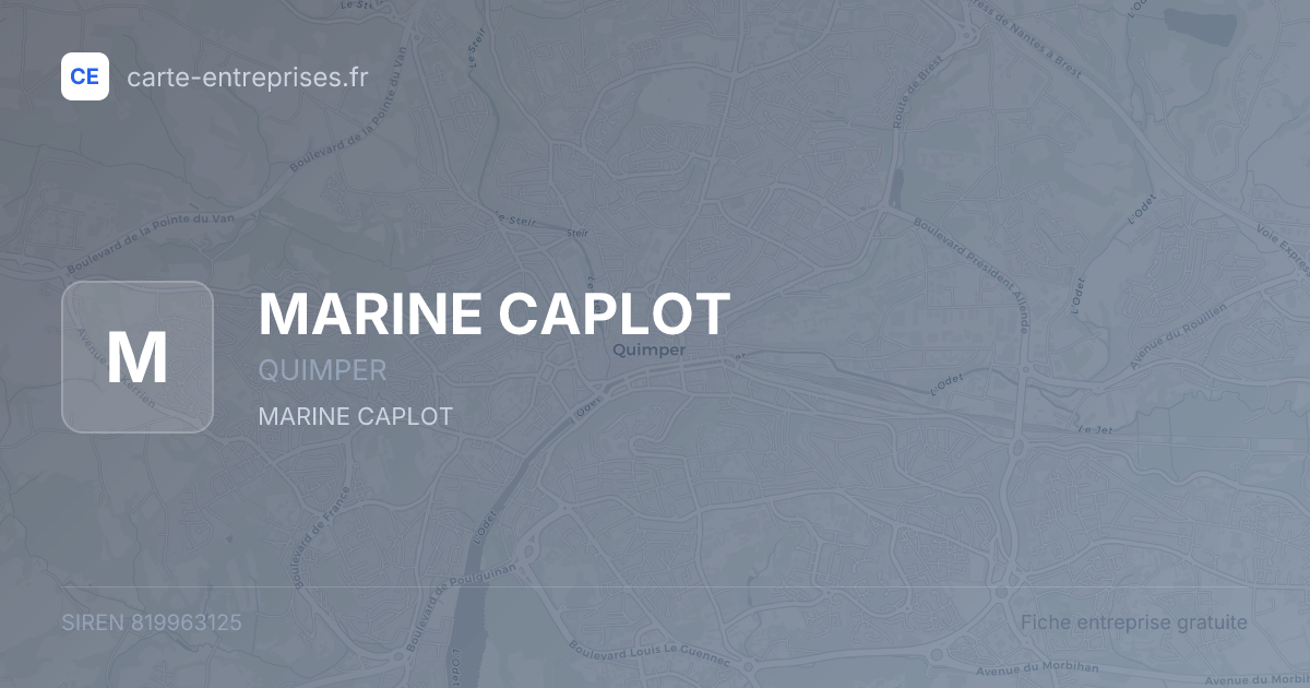 MARINE CAPLOT — 819963125 — fiche entreprise