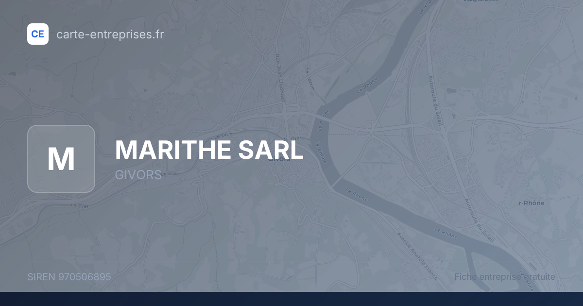 MARITHE SARL — 970506895 — fiche entreprise