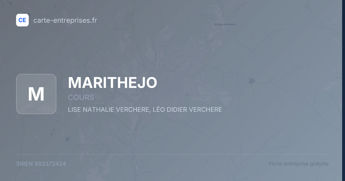 MARITHEJO — 993372424 — fiche entreprise