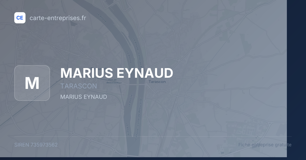 MARIUS EYNAUD — 735973562 — fiche entreprise
