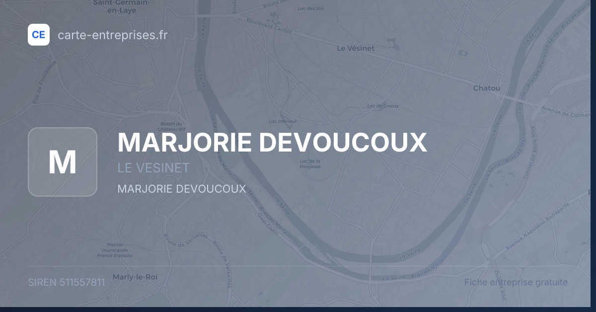 MARJORIE DEVOUCOUX — 511557811 — fiche entreprise