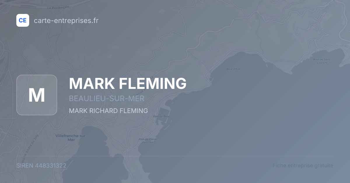 MARK FLEMING — 448331322 — fiche entreprise