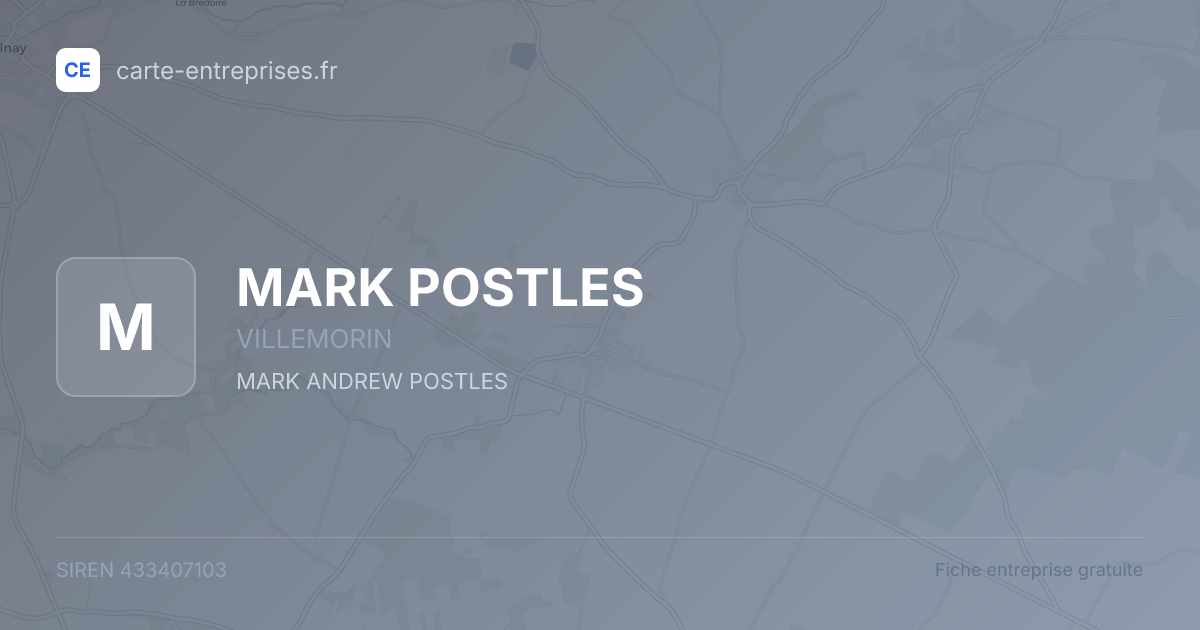 MARK POSTLES — 433407103 — fiche entreprise