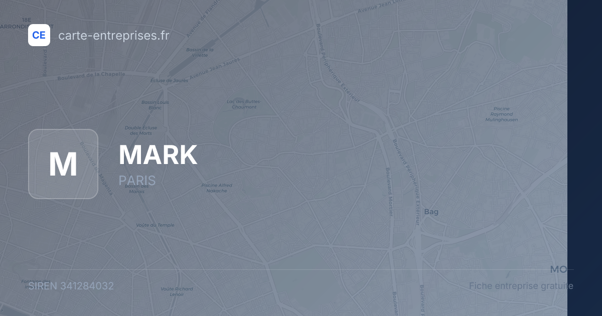 MARK — 341284032 — fiche entreprise