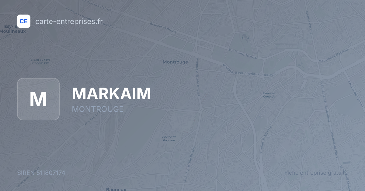 MARKAIM — 511807174 — fiche entreprise