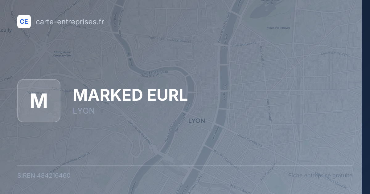 MARKED EURL — 484216460 — fiche entreprise