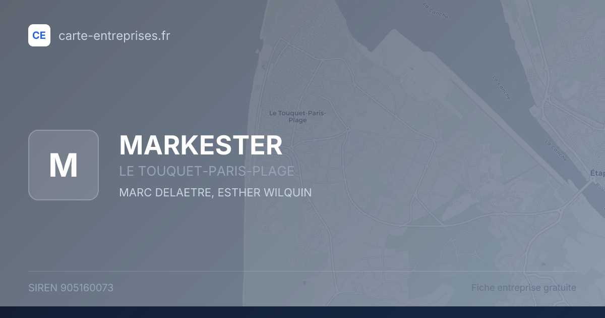 MARKESTER — 905160073 — fiche entreprise