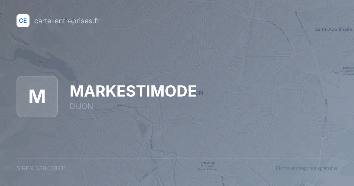 MARKESTIMODE — 339428211 — fiche entreprise
