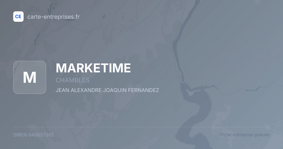 MARKETIME — 840657365 — fiche entreprise