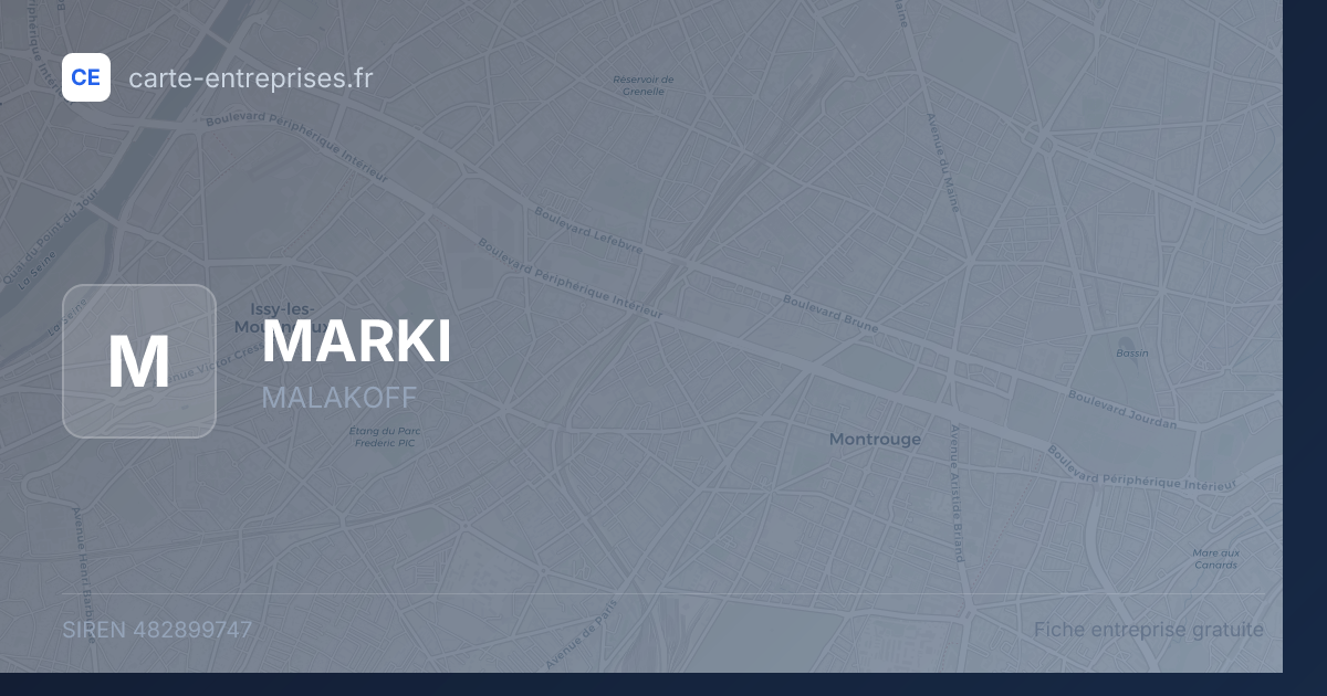 MARKI — 482899747 — fiche entreprise