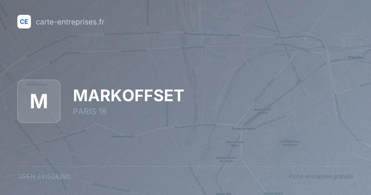 MARKOFFSET — 331504290 — fiche entreprise