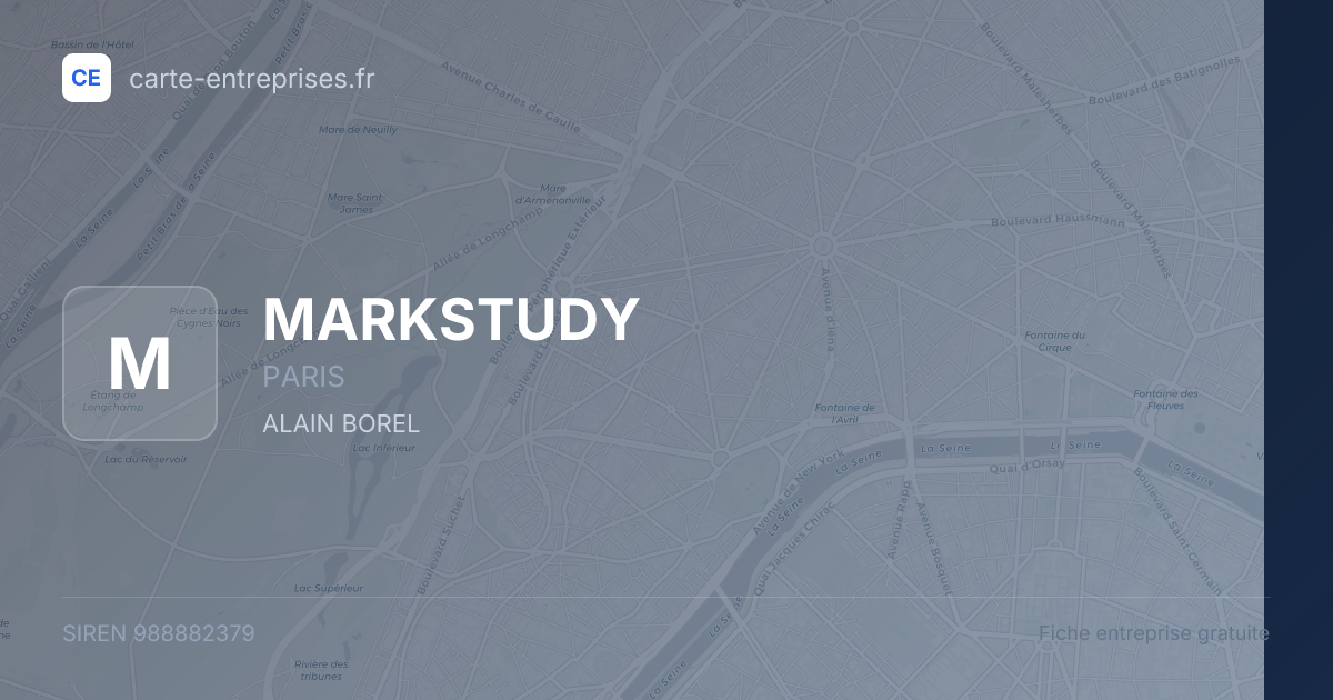 MARKSTUDY — 988882379 — fiche entreprise