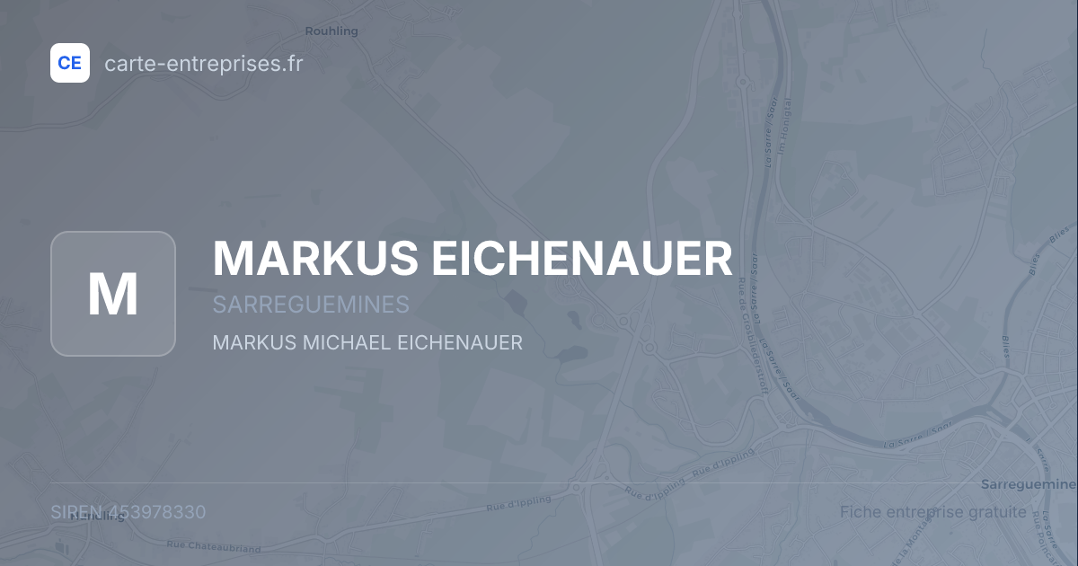 MARKUS EICHENAUER — 453978330 — fiche entreprise