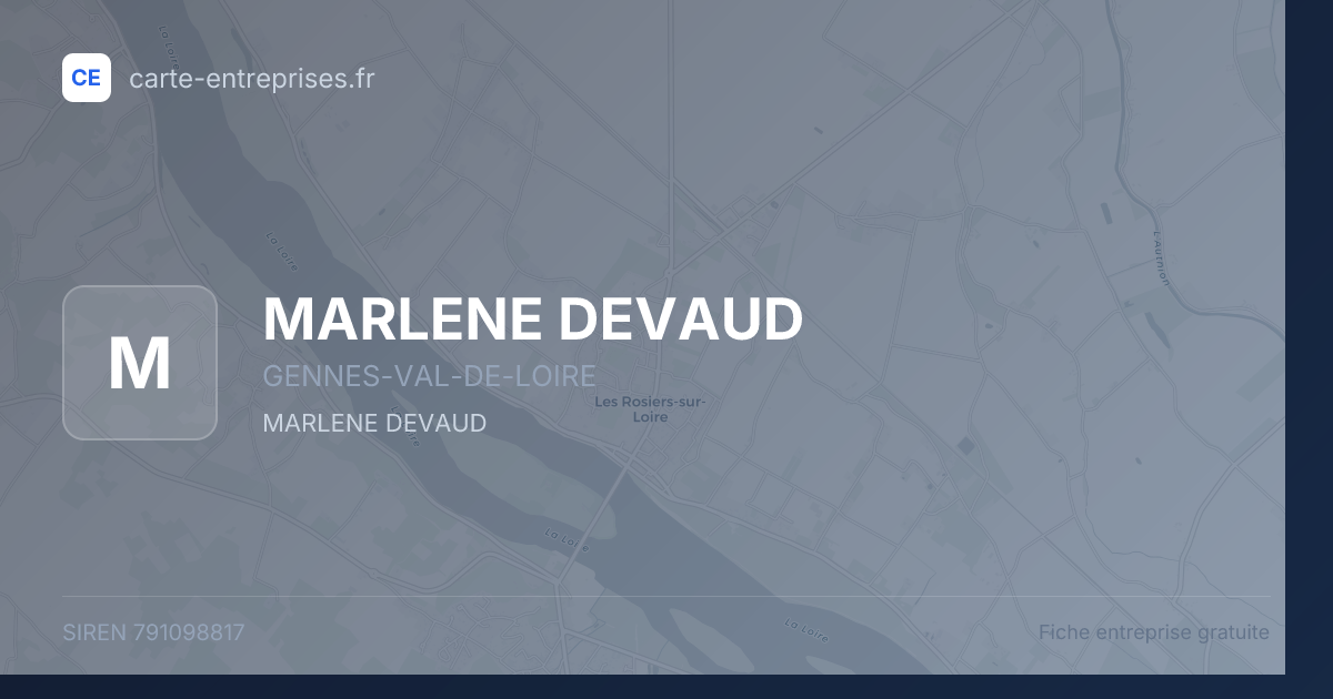 MARLENE DEVAUD — 791098817 — fiche entreprise