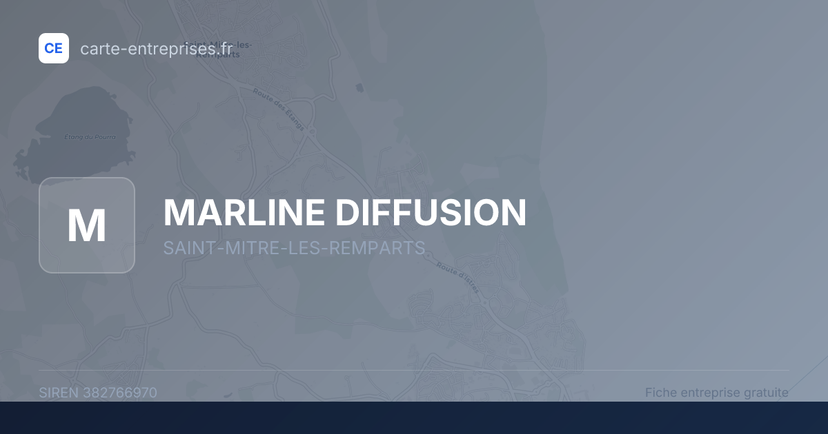 MARLINE DIFFUSION — 382766970 — fiche entreprise