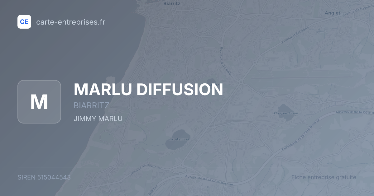 MARLU DIFFUSION — 515044543 — fiche entreprise