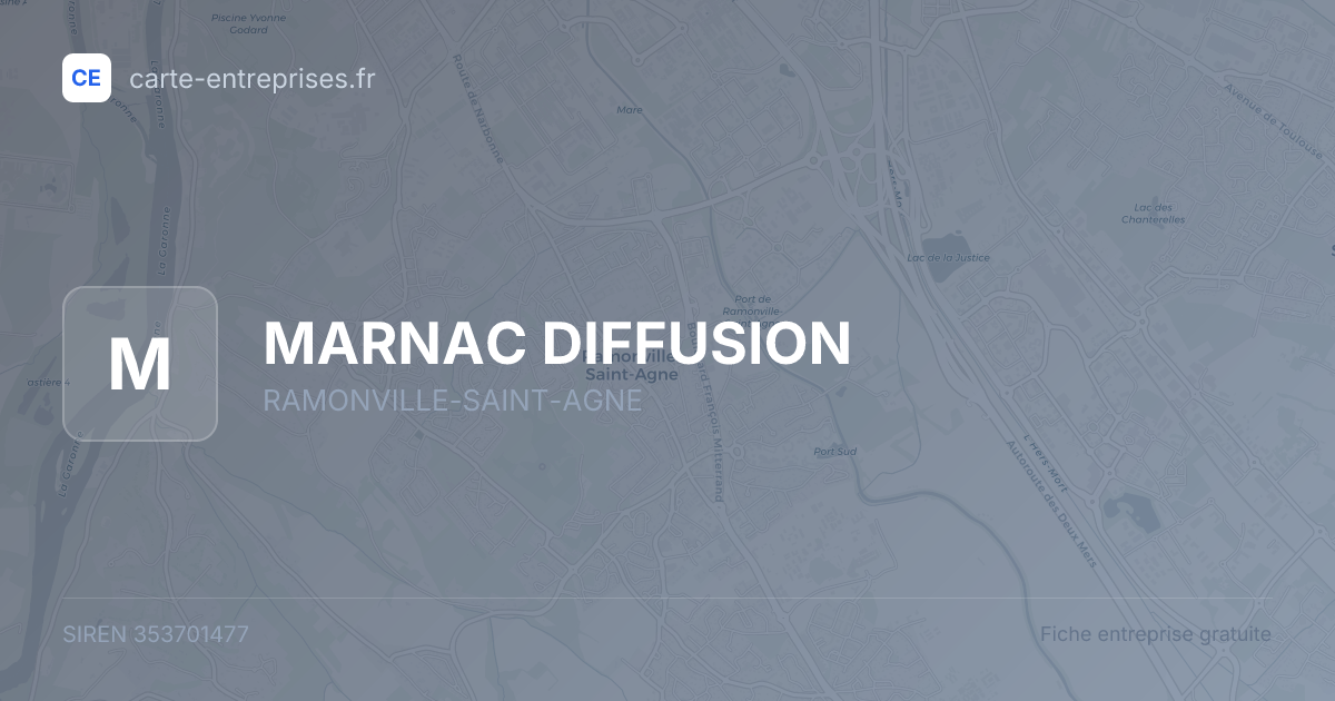 MARNAC DIFFUSION — 353701477 — fiche entreprise