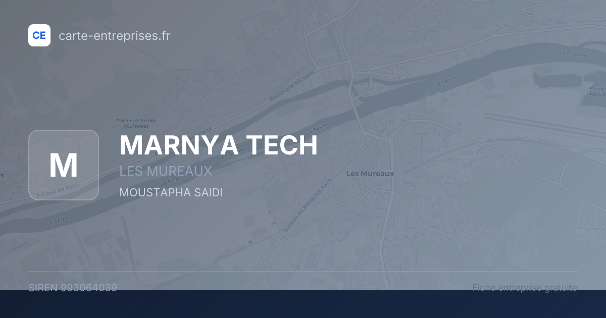 MARNYA TECH — 993064039 — fiche entreprise