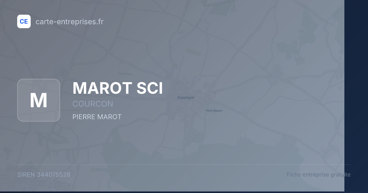 MAROT SCI — 344075528 — fiche entreprise