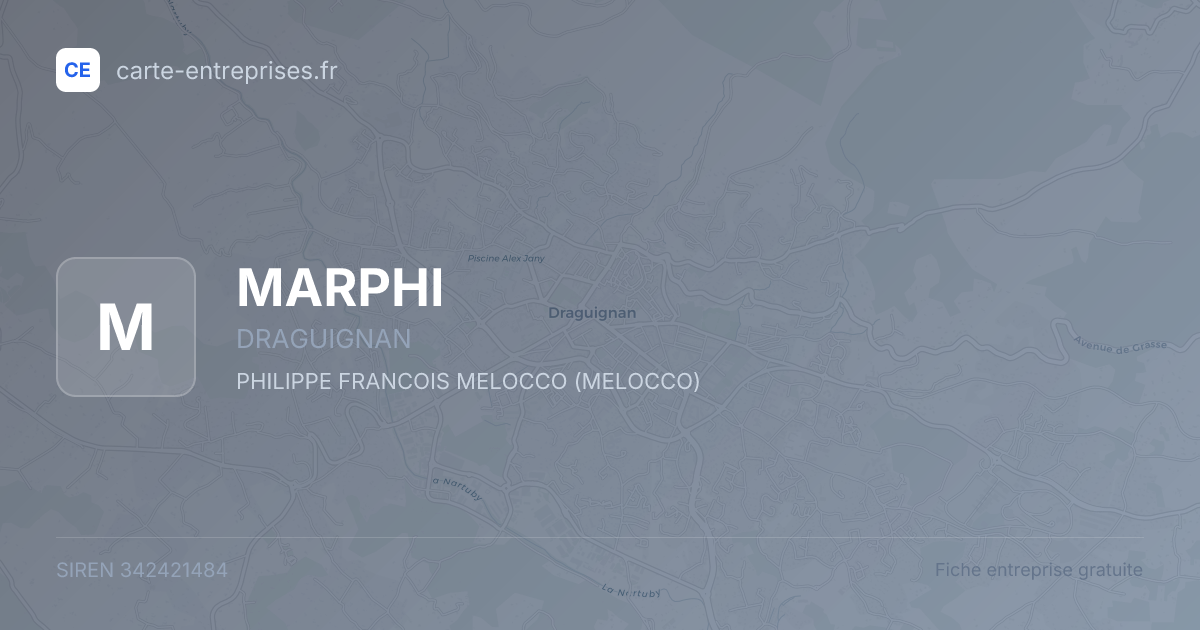 MARPHI — 342421484 — fiche entreprise