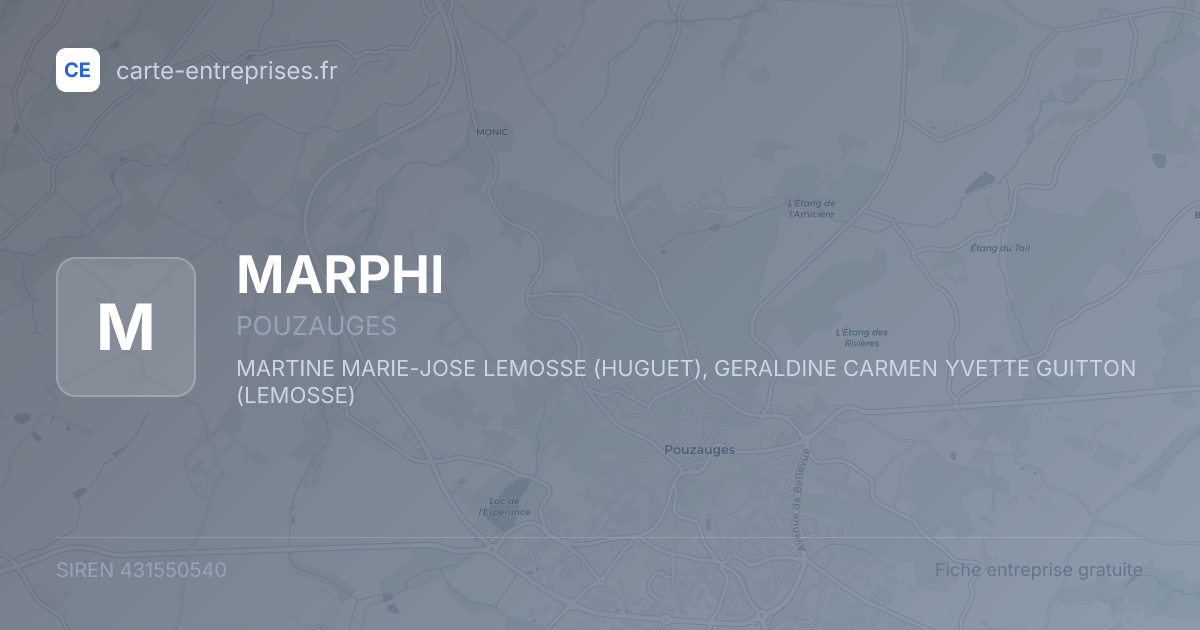 MARPHI — 431550540 — fiche entreprise