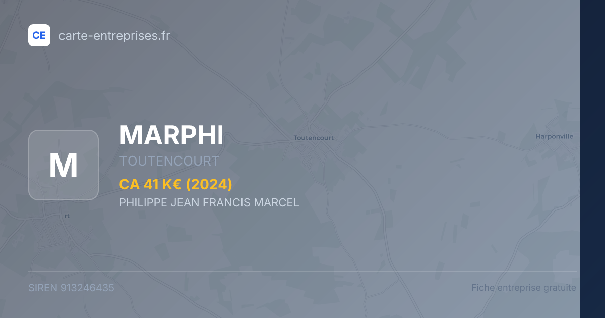 MARPHI — 913246435 — fiche entreprise